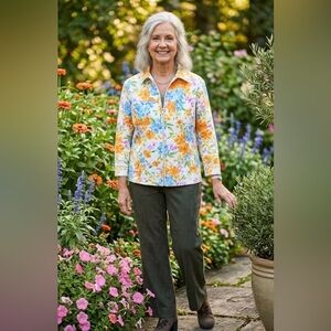 Jones New York Signature Floral Jacket